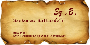 Szekeres Baltazár névjegykártya